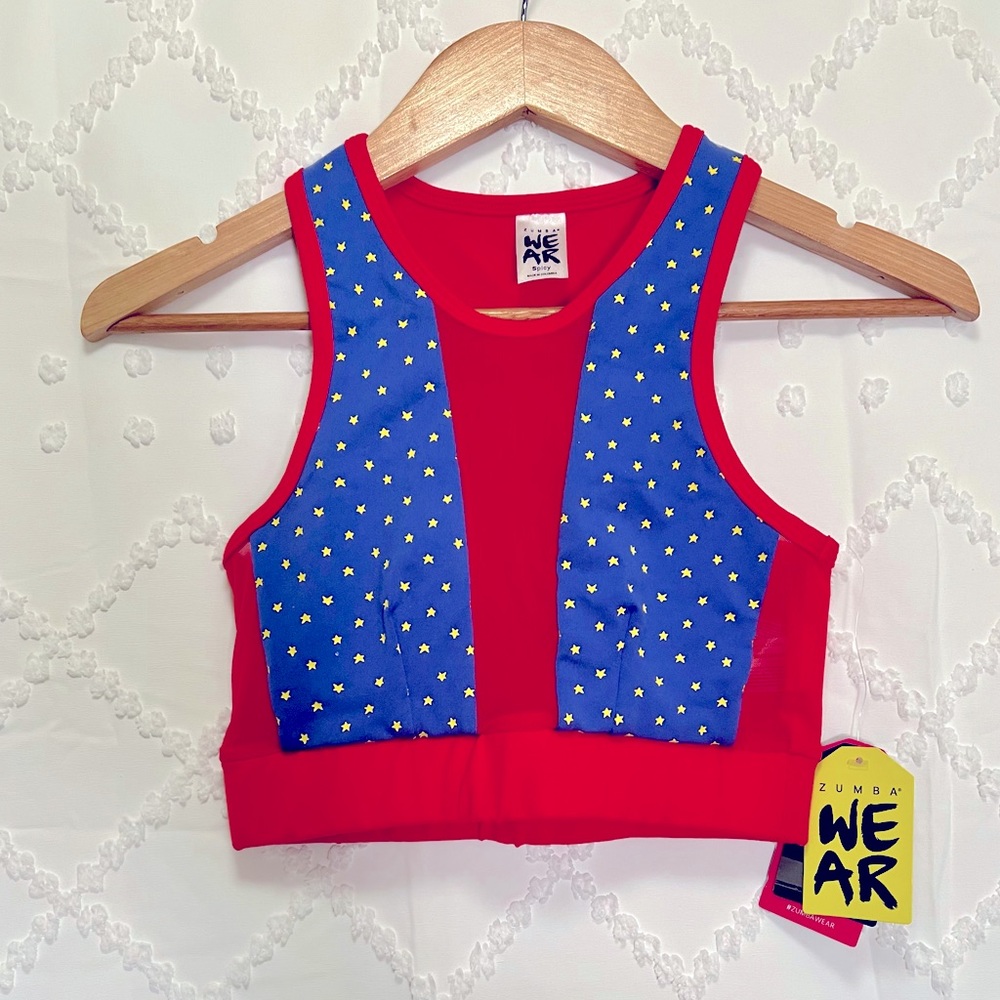 NWT Zumba Hero High Neck Sports Bra